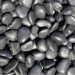 Beach Pebbles Monza Black 3-5cm 25kg
