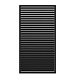 Wandpaneel Shutterelement 86,5x220cm zwart gesp.