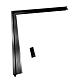 Aluminium Daktrim RAL9005 Zwart hoek 4,5cm 50x50cm