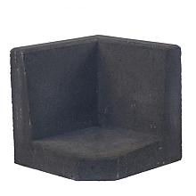 L-Element Zwart hoek 40x40x40cm