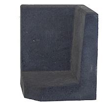 L-Element Zwart hoek 50x40x40cm