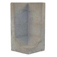 L-Element Grijs hoek 80x40x40cm