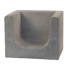 U-Element Grijs hoek 40x40x50cm