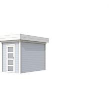 Tuinhuis Kiekendief 200 x 300 cm, wit/lichtgrijs gespoten.