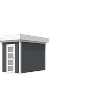Tuinhuis Kiekendief 200 x 300 cm, wit/antraciet gespoten.