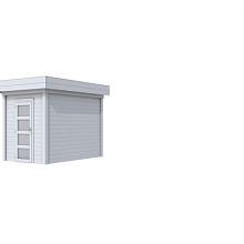 Tuinhuis Kiekendief 200 x 300 cm, lichtgrijs gespoten.