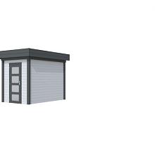 Tuinhuis Kiekendief 200 x 300 cm, antraciet/lichtgrijs gespoten.