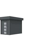 Tuinhuis Kiekendief 200 x 300 cm, antraciet gespoten.