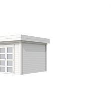 Tuinhuis Bosuil 300 x 300 cm, wit gespoten.