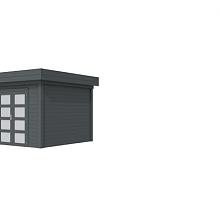 Tuinhuis Bosuil 300 x 300 cm, antraciet gespoten.