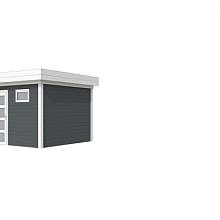 Tuinhuis Tapuit 300 x 300 cm, wit/antraciet gespoten.