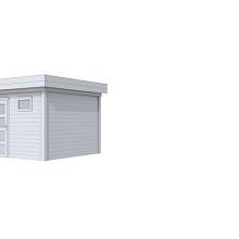 Tuinhuis Tapuit 300 x 300 cm, lichtgrijs gespoten.