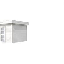 Tuinhuis Parelhoen 400 x 300 cm, wit gespoten.