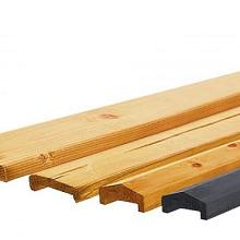 Grenen Afdekregel recht 3,5x8,5x180cm