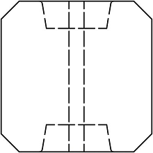 Betonpaal Antraciet diamantkop 10x10x280cm