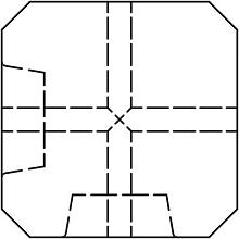 Betonpaal Antraciet hoek diamantkop 10x10x280cm