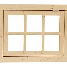 Vuren Uitzetraam 6-ruits 91x70cm blank