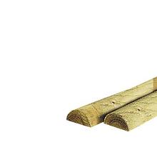 Grenen Regel half rond 7x250cm