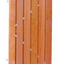Hardhouten Poort recht 15mm st. frame 100x195cm
