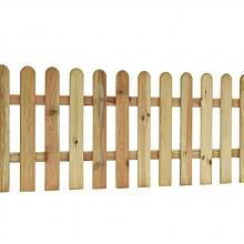 Grenen Rechthek reliëf 190x60cm