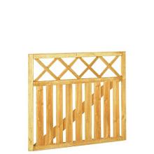 Rechthekpoort met trellis 90x100cm