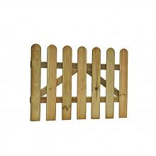 Grenen Rechthekpoort reliëf 100x60cm