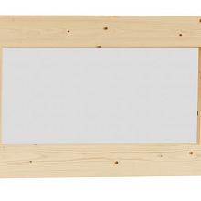 Vuren Raam met melkglas 72x44cm blank