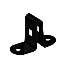 Hillfence Poortpaal-aansluiting zwart