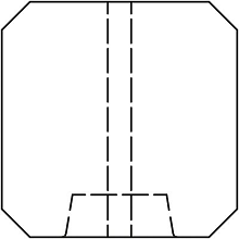 Betonpaal Antraciet eind diamantkop 10x10x280cm