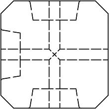 Betonpaal Antraciet T-paal diamantkop 10x10x280cm