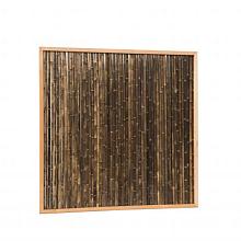 Bamboescherm zwart in douglas frame 187x187cm
