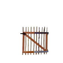 Kastanjehout Looppoortje 100x100cm incl. beslag en 2 palen