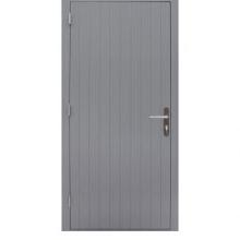 Hardhouten Deur Prestige dicht 109x221cm grijs linksdr.