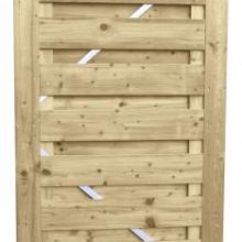 Vuren Poort Jumbo recht hor. stalen frame 100x180cm