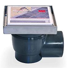 ACO Vloerput Bluestone RVS 20x20cm zijuitlaat