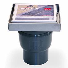 ACO Vloerput Bluestone RVS 20x20cm onderuitlaat.