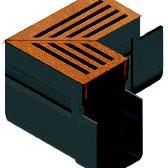 ACO Slim-Line Corten hoekstuk