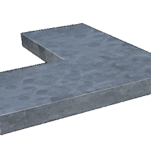 Afdekrand Via Natura Cento hoek 50/15x50/15x3cm t.b.v. 15cm