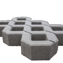 Grasbetontegel Grijs vlak 40x60x10cm