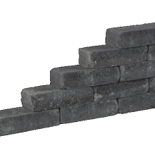 Pilestone Line Coal 40x15x10cm