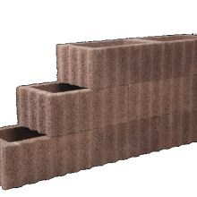 Rechthoekflor Bruin Rood 40x60x25cm