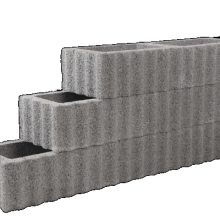 Rechthoekflor Grijs 40x60x25cm