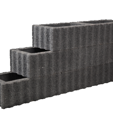 Rechthoekflor Zwart 40x60x25cm