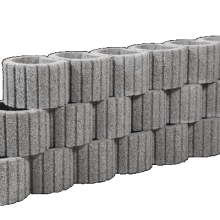 Cirkelflor Mini Grijs 30x20x20cm