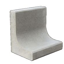 L-Element Grijs 40x40x30cm