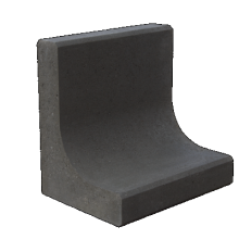 L-Element Zwart 40x40x30cm