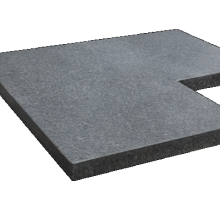Afdekrand Via Natura Parma waterjet hoek 50/30x50x3cm t.b.v. 30cm