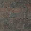 Trommelsteen Bruin-zwart 15x20x6cm