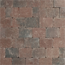 Trommelsteen Rood gen. 15x20x6cm