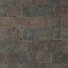Trommelsteen Bruin-zwart 15x20x6cm